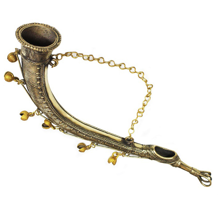 Bastar Dhokra Horn (Playable) (15 Inches)