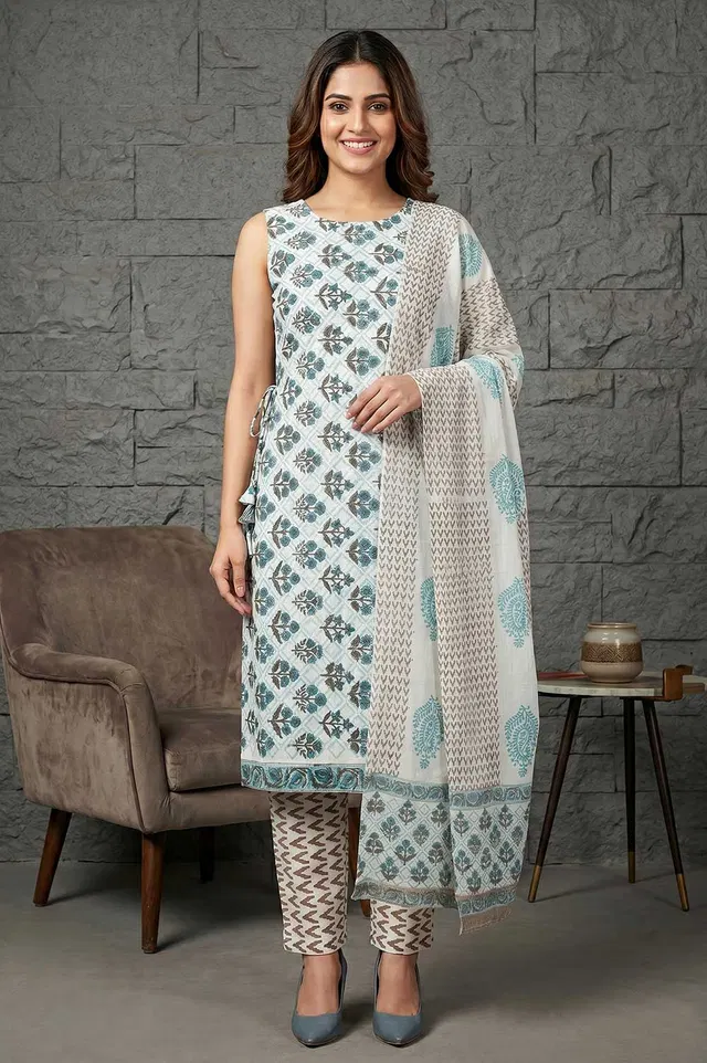 Farrukhabad Hand Block Print Salwar suit