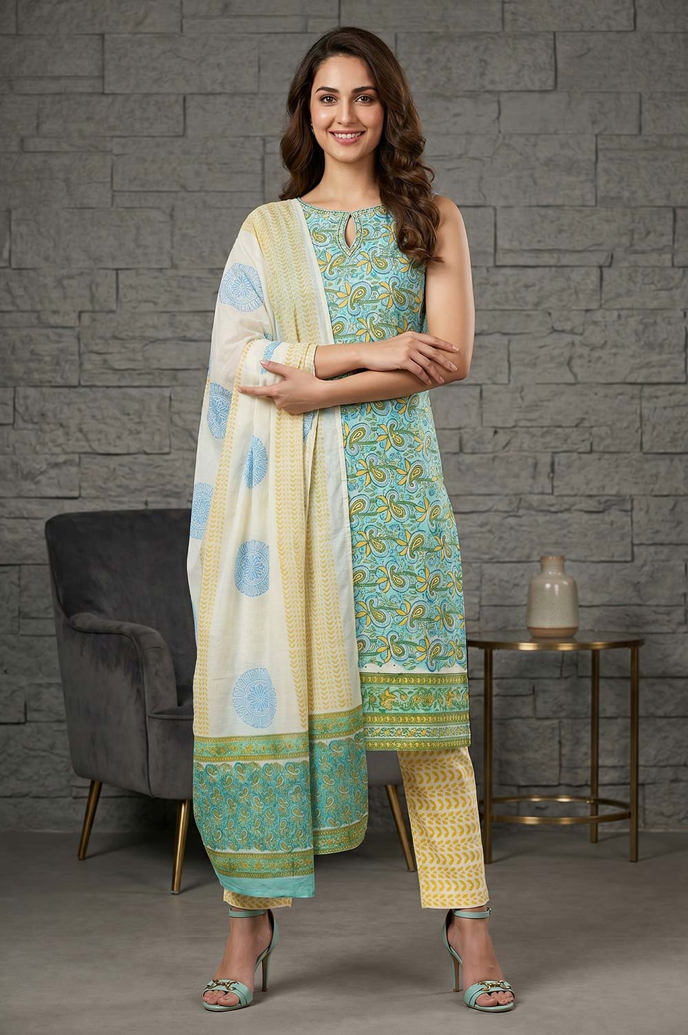 Farrukhabad Hand Block Print Salwar suit