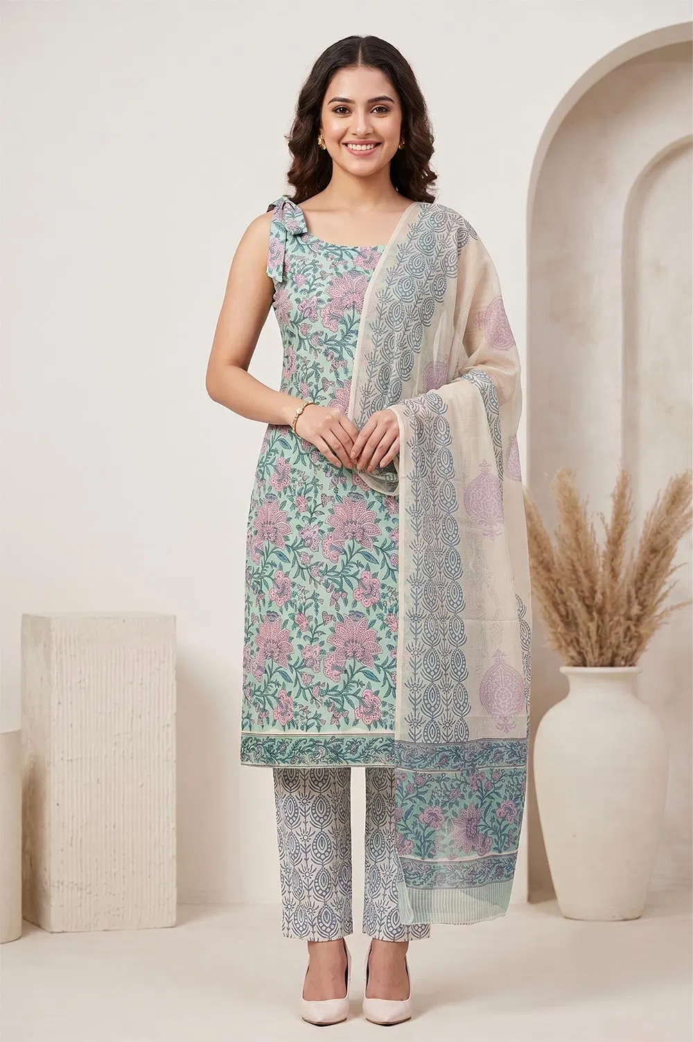 Farrukhabad Hand Block Print Salwar suit
