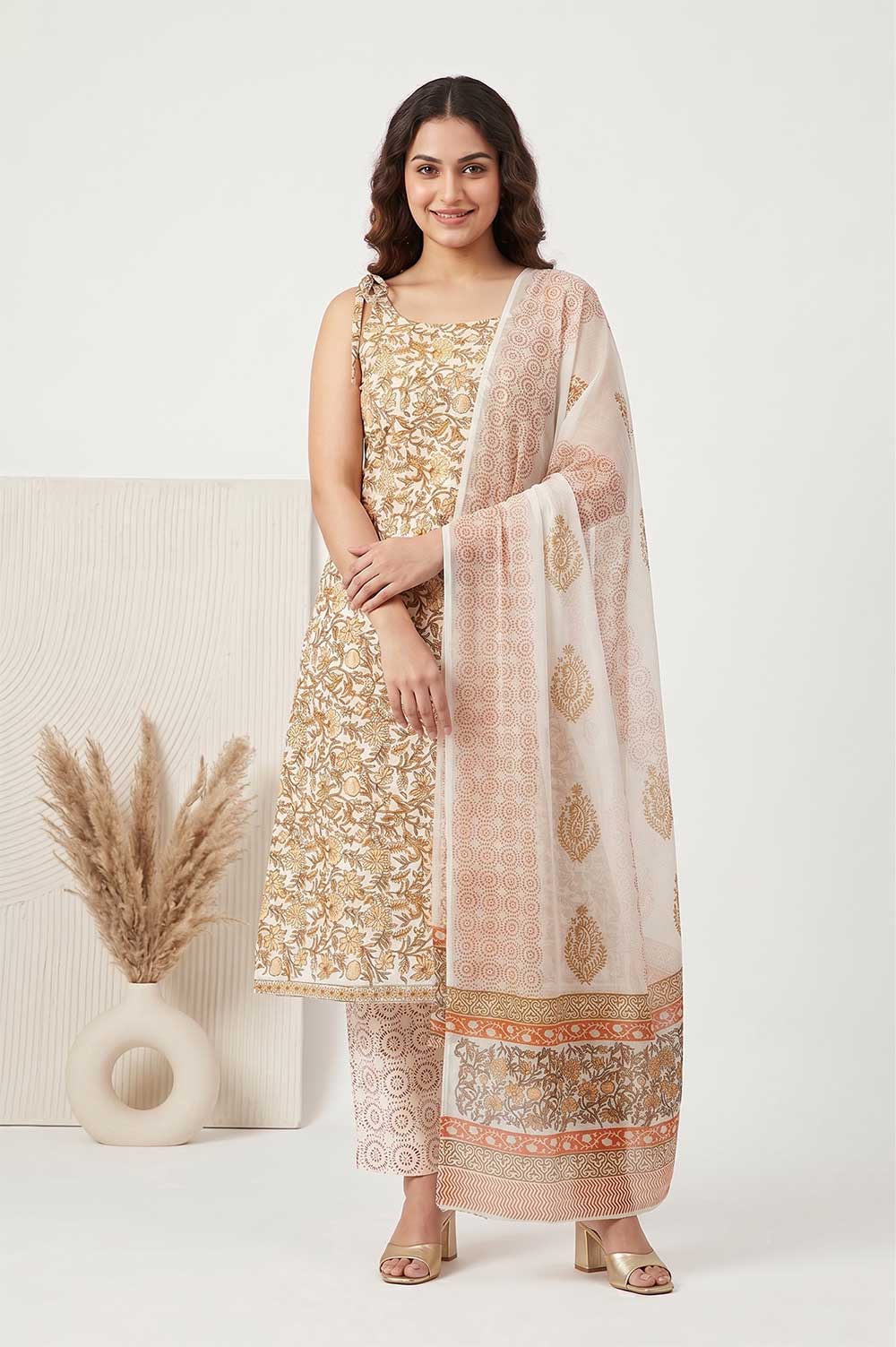 Farrukhabad Hand Block Print Salwar suit