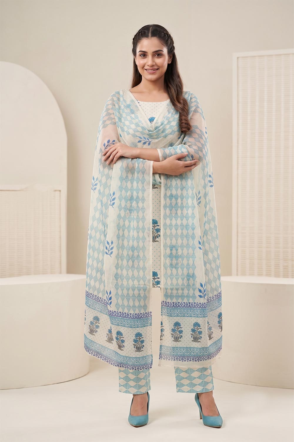Farrukhabad Hand Block Print Salwar Suit