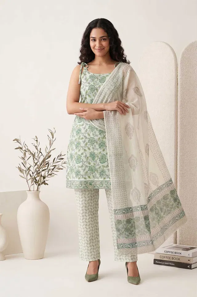 Farrukhabad Hand Block Print Salwar Suit
