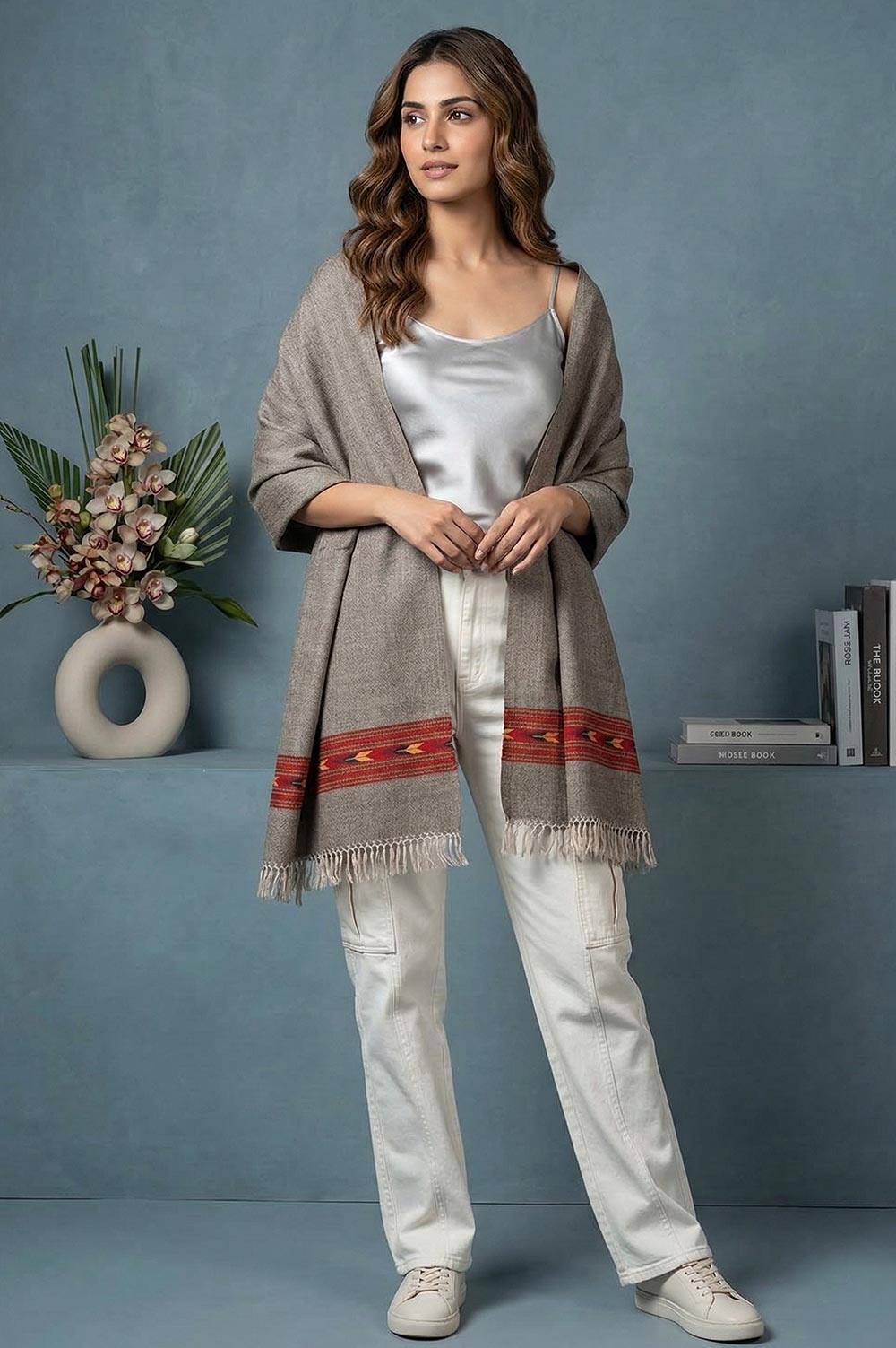 Kullu Pure Wool Handloom Stole