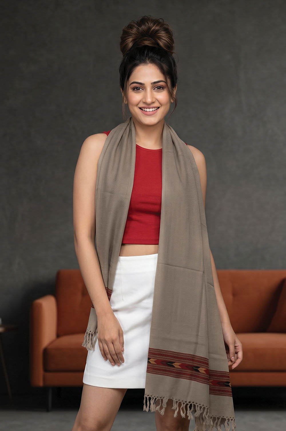 Kullu Pure Wool Handloom Stole