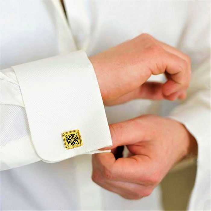 Thewa Cufflinks 23KT Gold