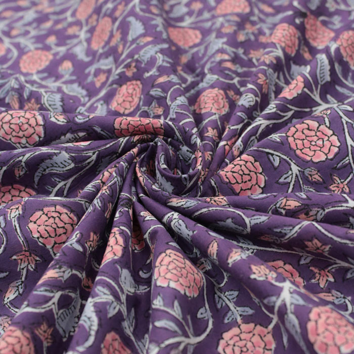 Sanganeri HandBlock Print Running Material (In Mtr)