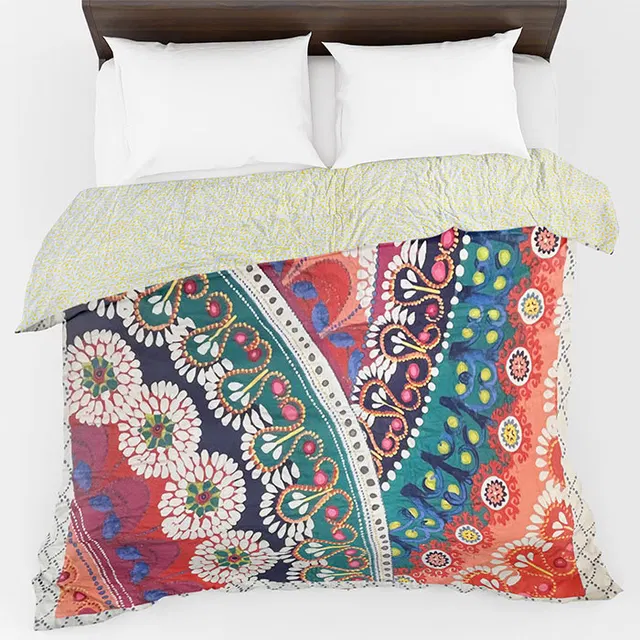 Sanganeri Hand Block Printed Comforter (9 x 7.5Ft)