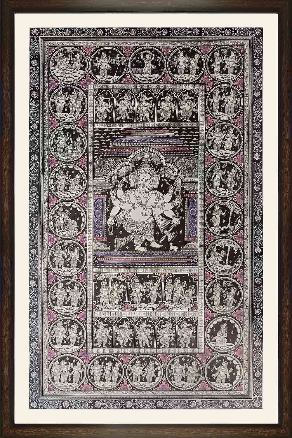 Orissa Pattachitra - Ganesha Story (29*24 Inches)