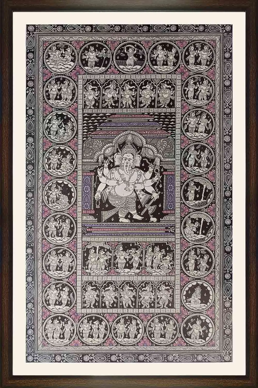 Orissa Pattachitra - Ganesha Story (29*44.5 Inches)