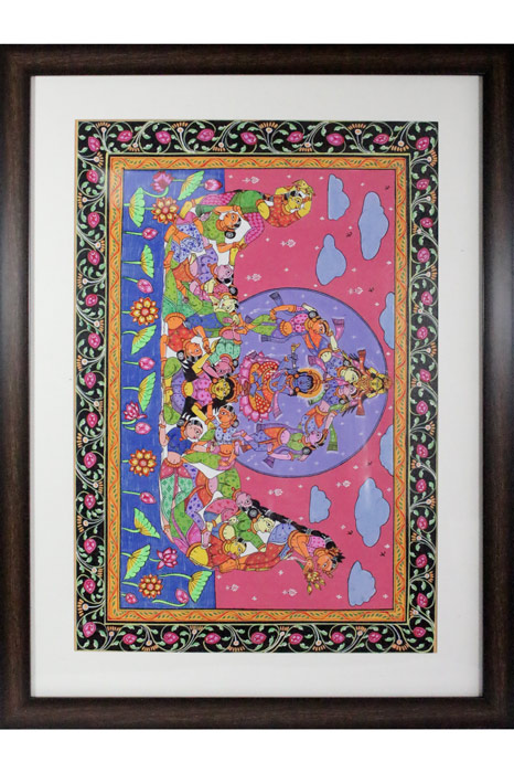 Orissa Pattachitra - Orissa Pattachitra - Gopika Ratha (24*18 Inches)
