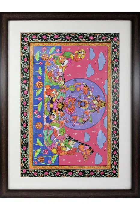 Orissa Pattachitra - Orissa Pattachitra - Gopika Ratha (24*18 Inches)