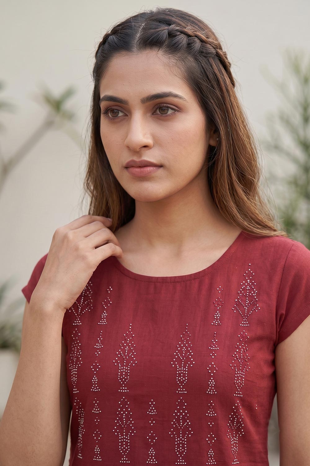Tangaliya Cotton Kurti Dress Material