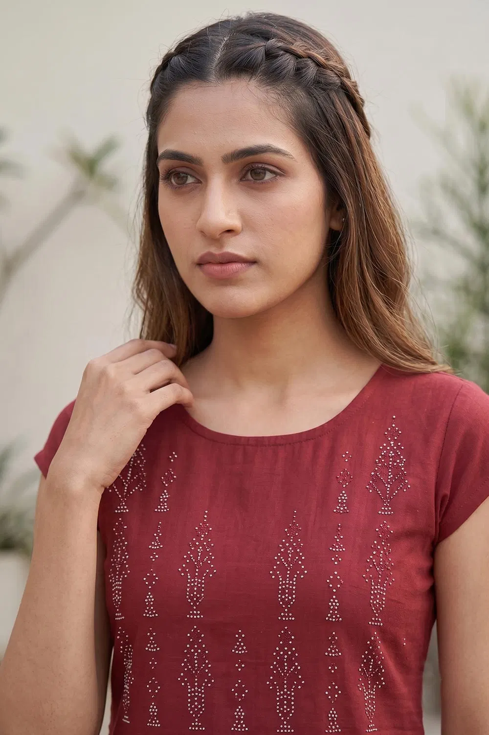 Tangaliya Cotton Kurti Dress Material