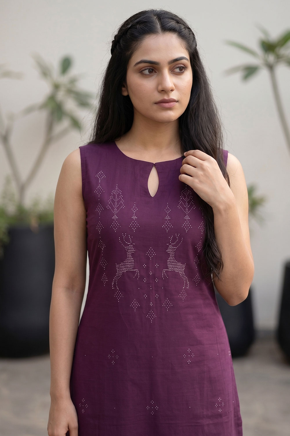 Tangaliya Cotton Kurti Dress Material