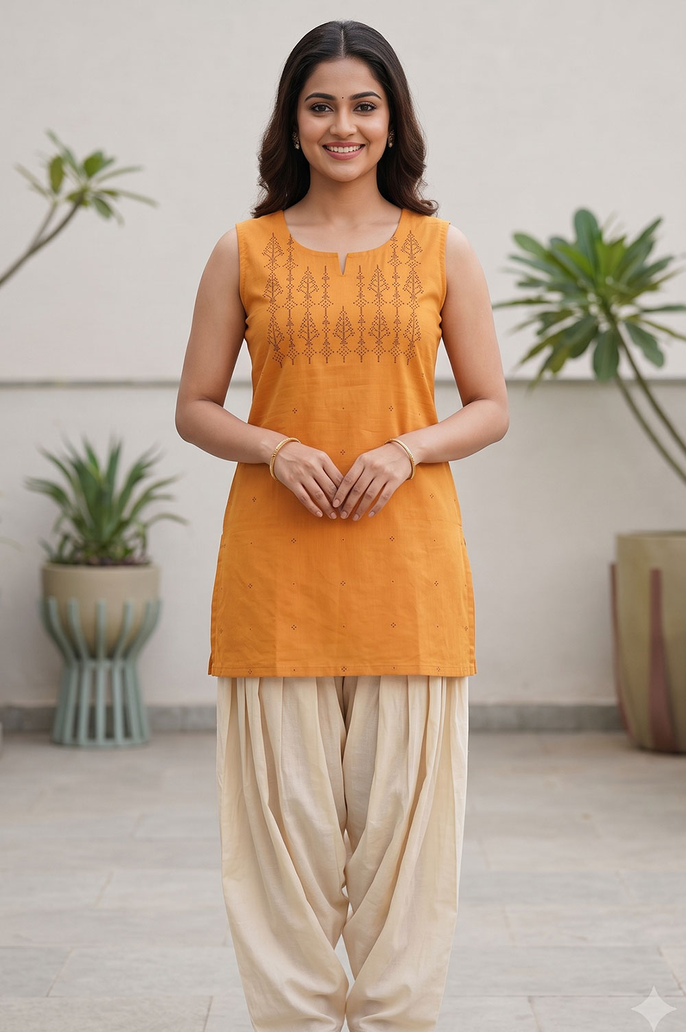 Tangaliya Cotton Kurti Dress Material