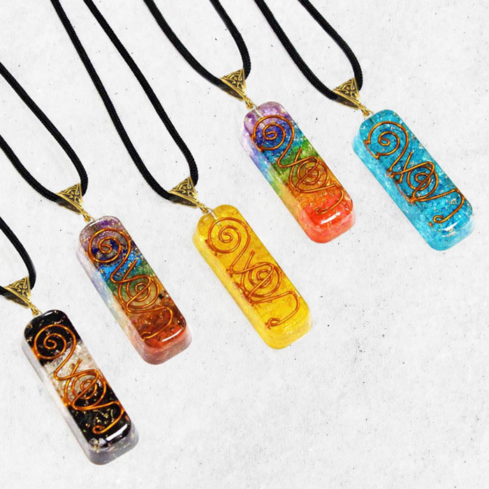 Cambay Agates Orgone Pendants