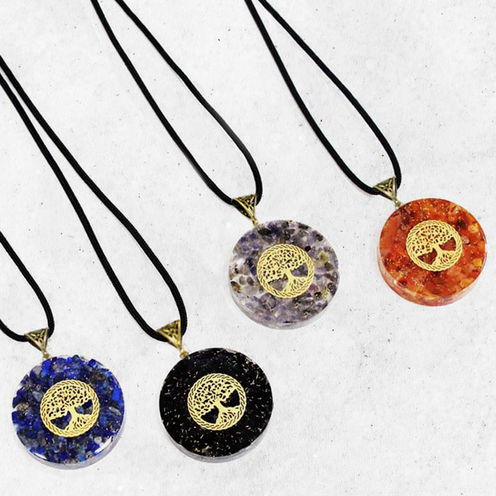 Cambay Agates Tree of Life Pendants