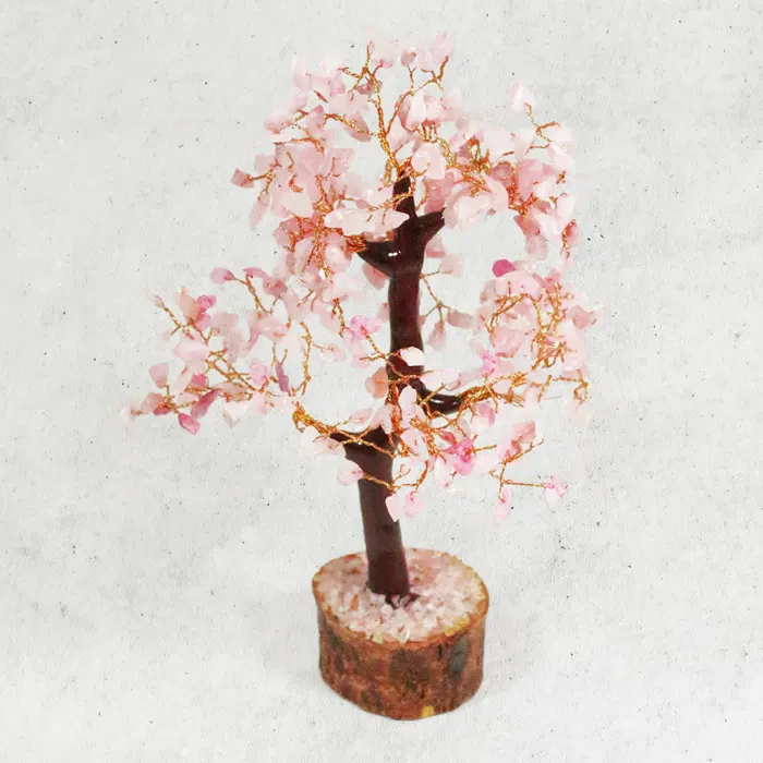 Agates of Cambay Rose Quartz Tree (300 Chips)