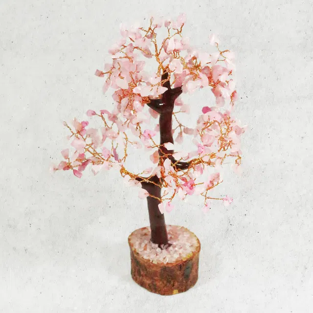 Agates of Cambay Rose Quartz Tree (300 Chips)