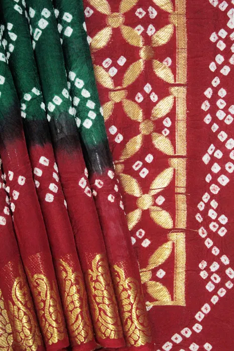 Jamnagari Bandhani Art Silk Saree