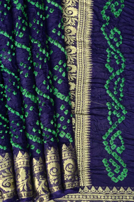 Jamnagari Bandhani Art Silk Saree