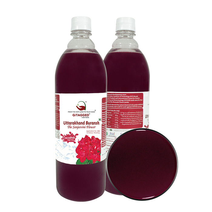 Uttarakhand Buransh Flower (SUGAR FREE CONCENTRATE) - 1Litre