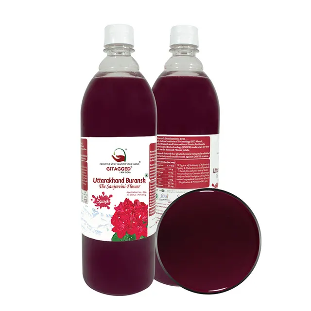 Uttarakhand Buransh Flower (The Sanjeevini Flower) SQUASH - 1Litre