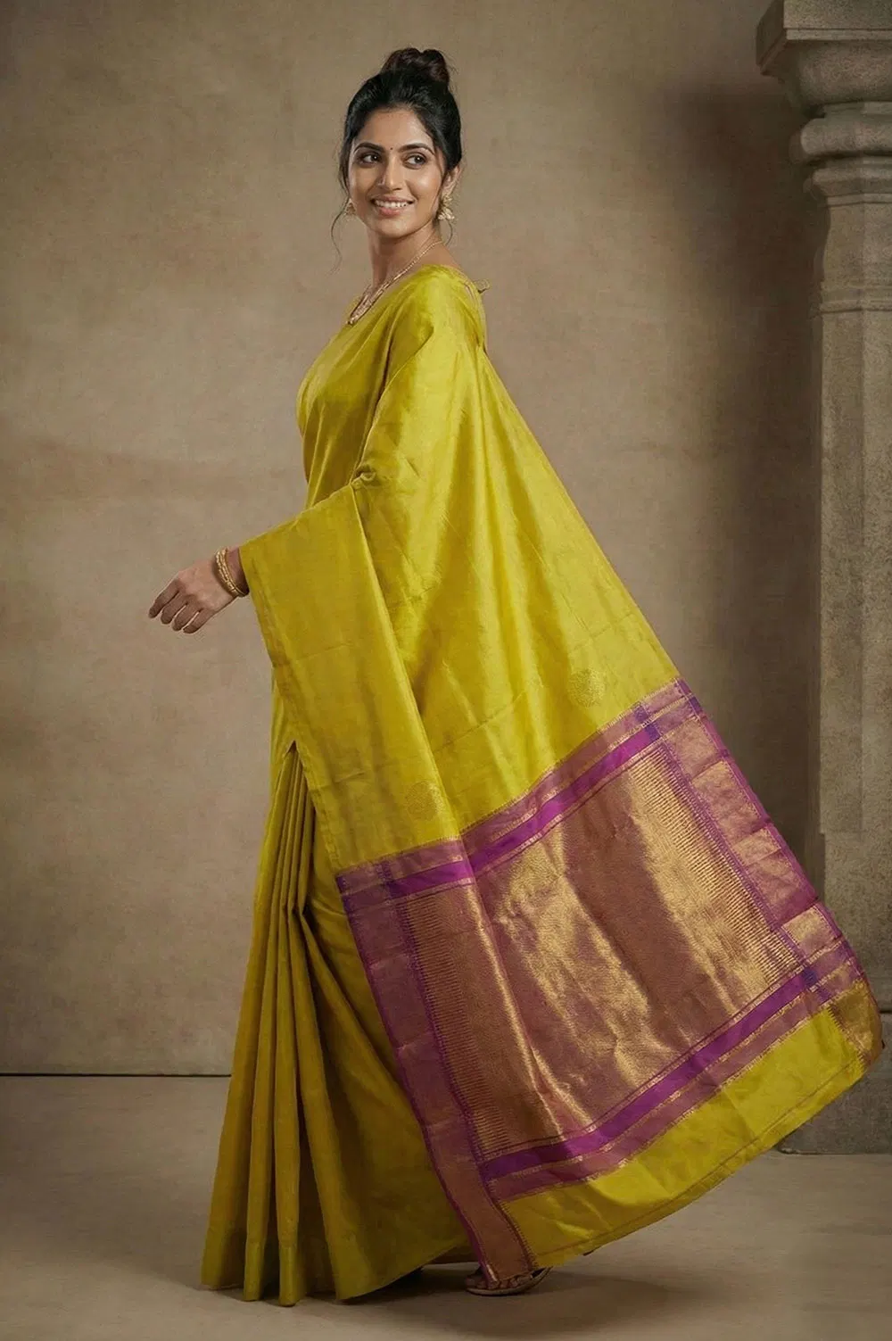 Corvai Kancheepuram Pure Silk Handloom Saree