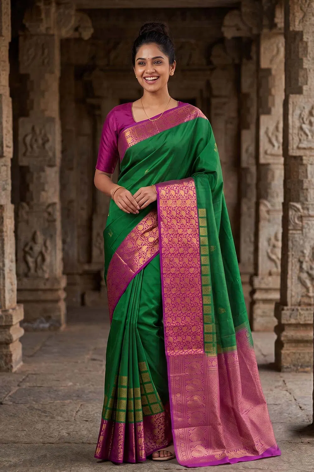 Kancheepuram Pure Silk Handloom Saree