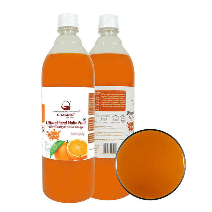 Uttarakhand Malta Fruit (Himalayan Sweet Orange) SQUASH - 1Litre