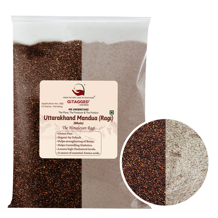 Uttarakhand Mandua (Himalayan Ragi) Flour & Whole - 1kg