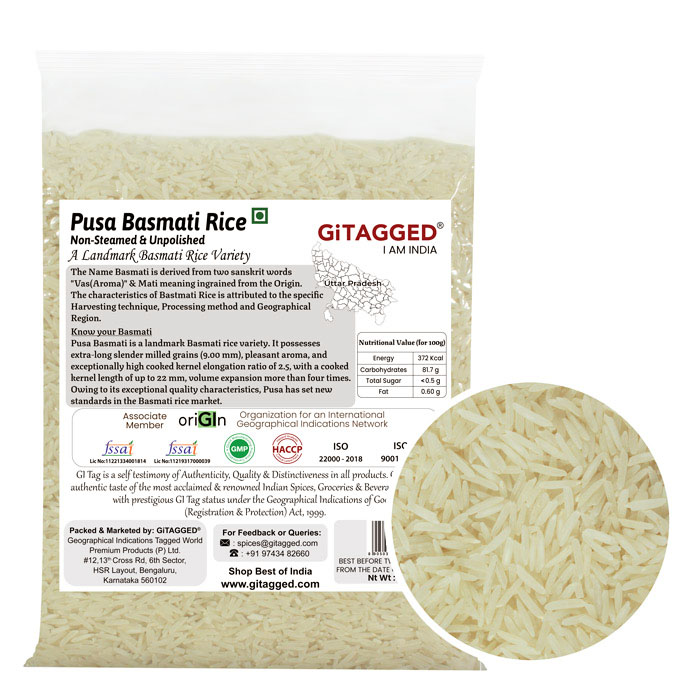 Pusa Basmati Rice - 1Kg