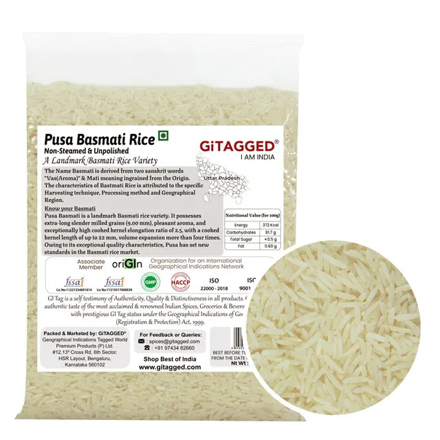 Pusa Basmati Rice - 1Kg