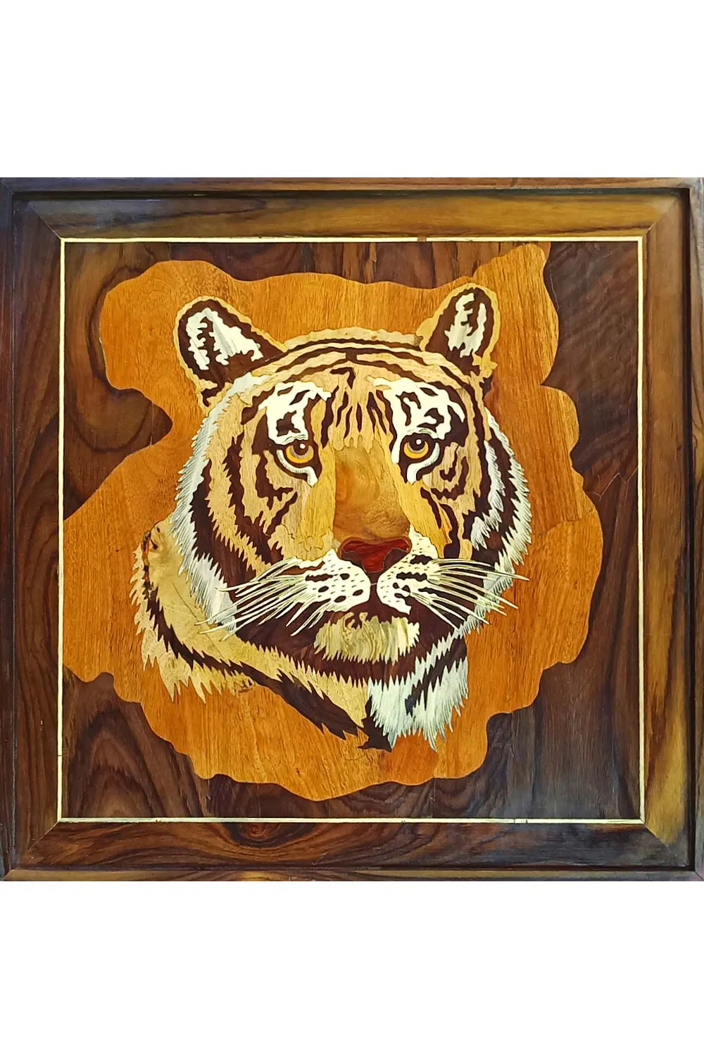 Mysore Rose Wood Inlay - Tiger (23*23) Inches