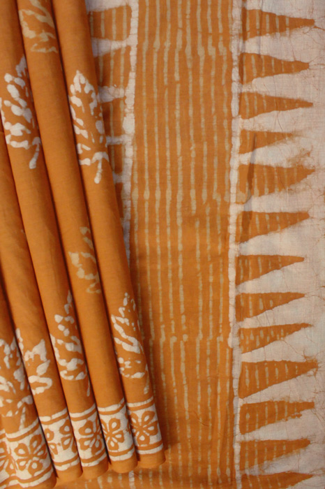 Bagru Hand Block Print Cotton Saree