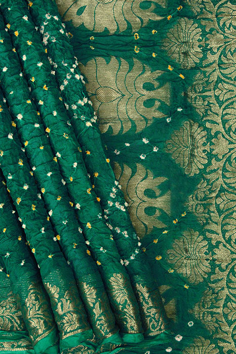 Jamnagari Bandhani Art Silk Saree
