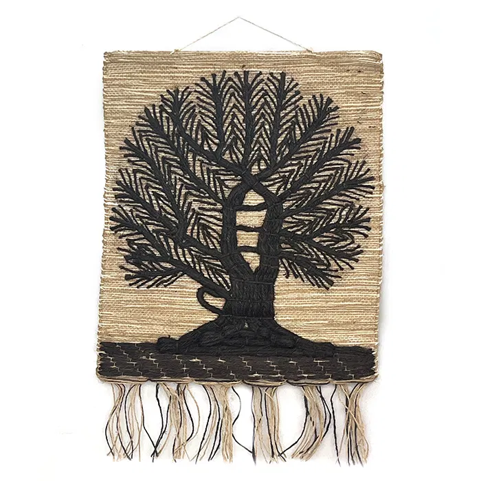Banyan Tree Ghazipur Jute Handmade Wall Hanging (19*23) Inches