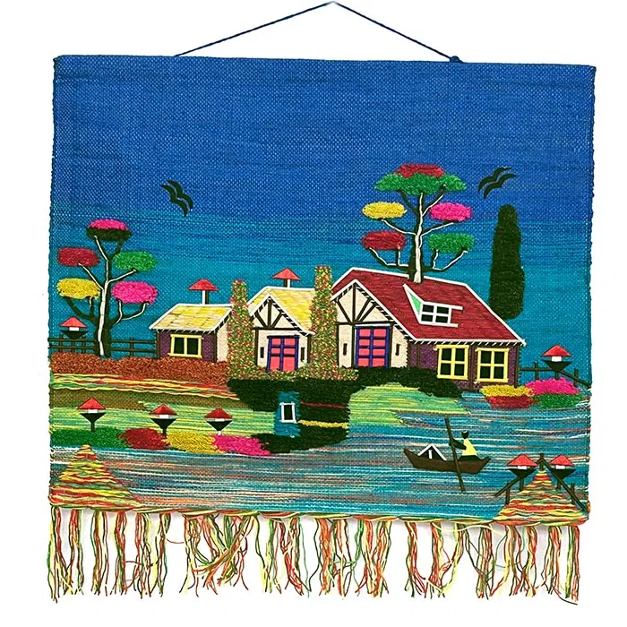 River House Ghazipur Pure Jute Handmade Wall Hanging (40*36) Inches