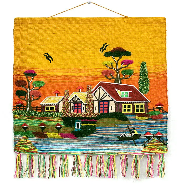 River House Ghazipur Jute Handmade Wall Hanging (40*36) Inches