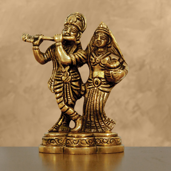 Moradabad Brass Craft Radha Krishna (420 Grams)
