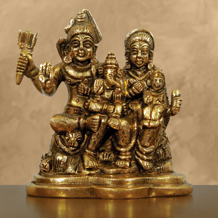 Moradabad Brass Craft Shiva Family (760 Grams)