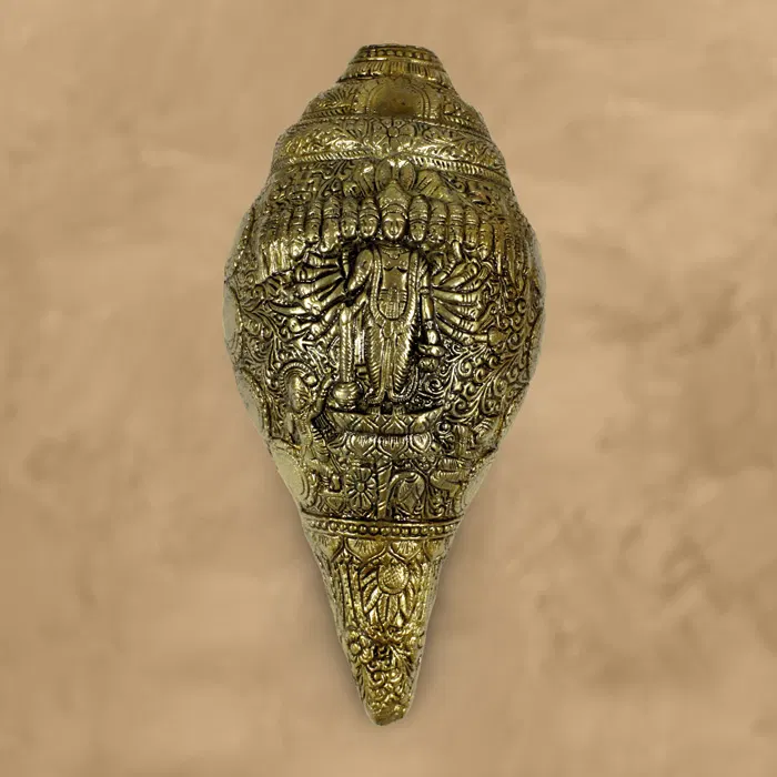 Moradabad Brass Craft Vishnu Conch (1.9-2 Kg)