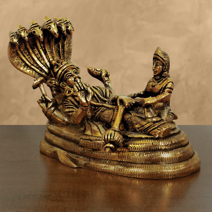 Moradabad Brass Craft Lakshmi Vishnu (2-2.1 KG)