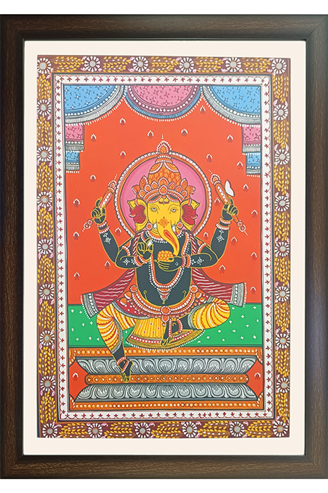 Orissa Pattachitra - Ganesha (18*24 Inches)