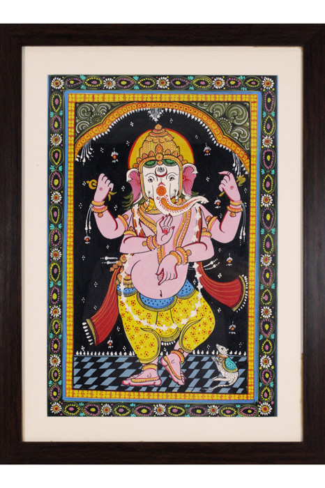 Orissa Pattachitra - Ganesha Nritya (18*24 Inches)