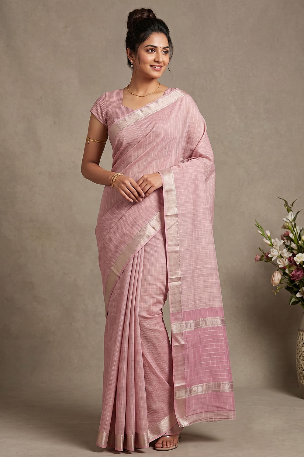 Mangalagiri Handloom Pure Cotton Saree
