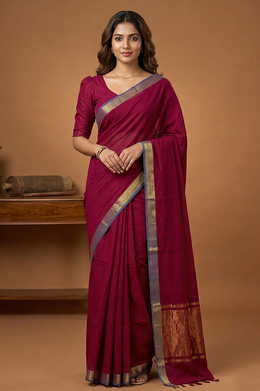 Mangalagiri Handloom Pure Cotton Saree