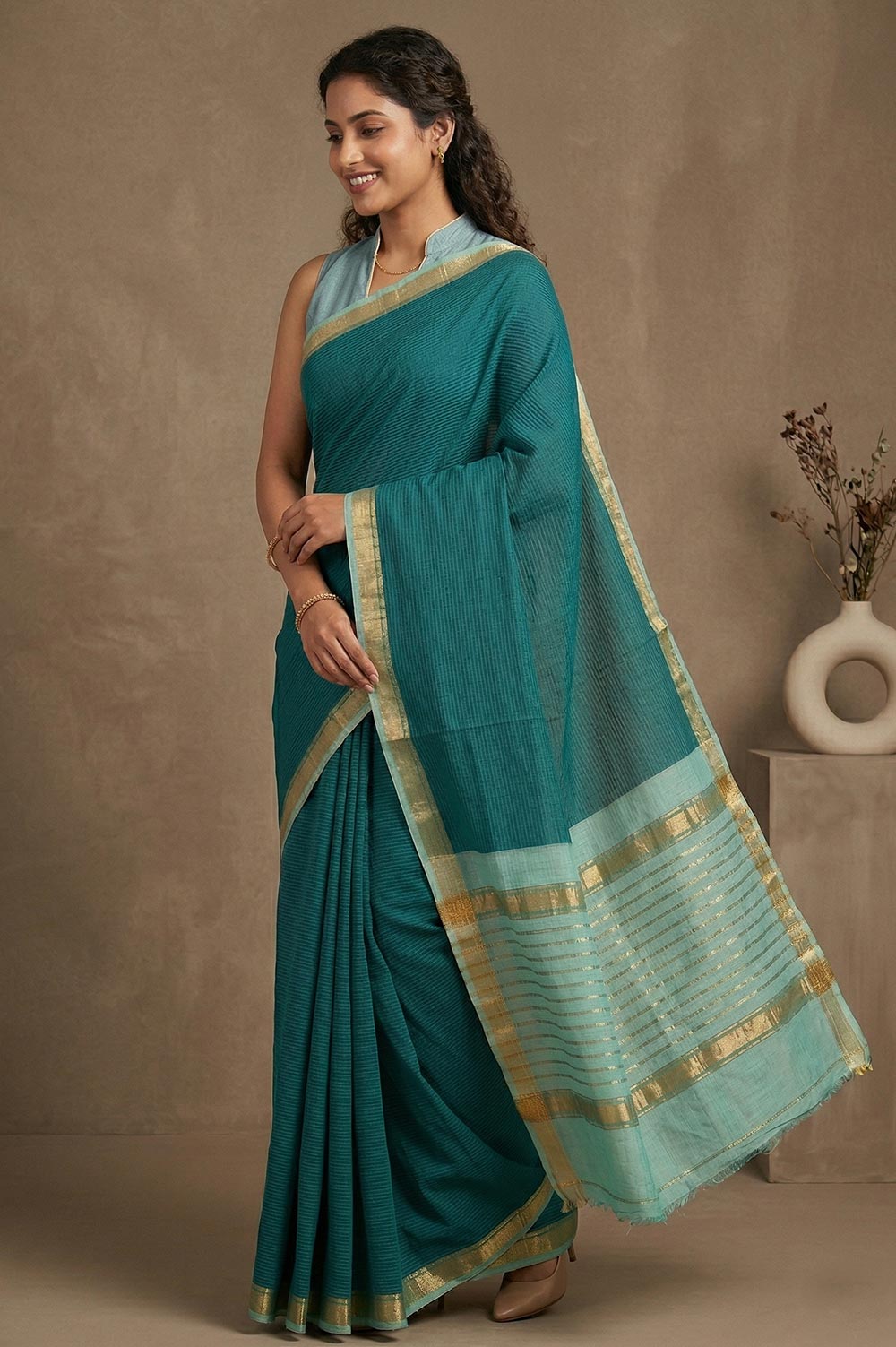 Mangalagiri Handloom Pure Cotton Saree