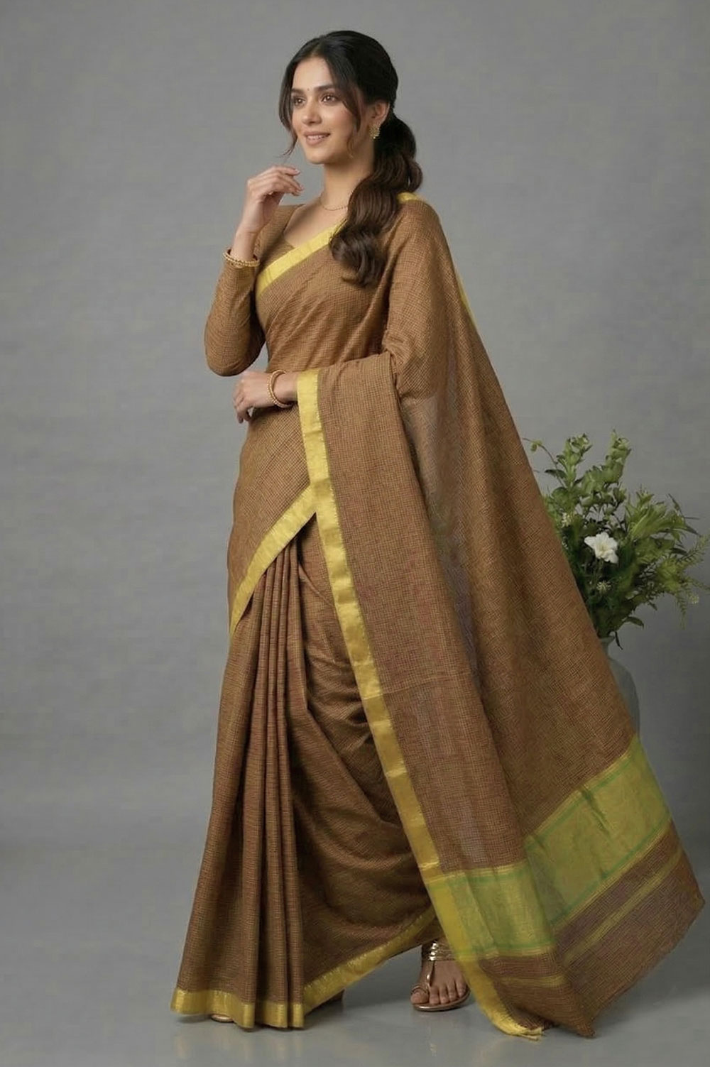 Mangalagiri Handloom Pure Cotton Saree